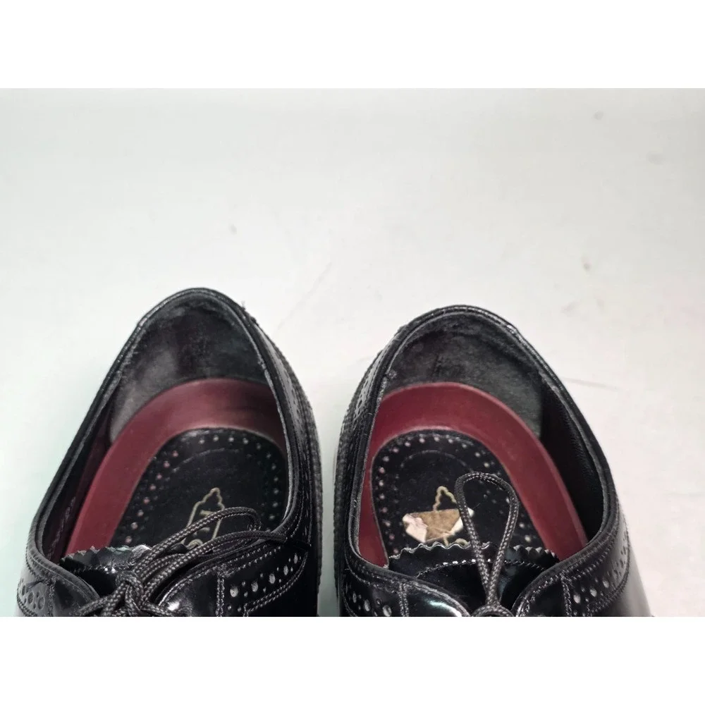 Florsheim‎ Lexington Oxford Men's Dress Shoes Size 9.5 3E Black Leather Wingtip